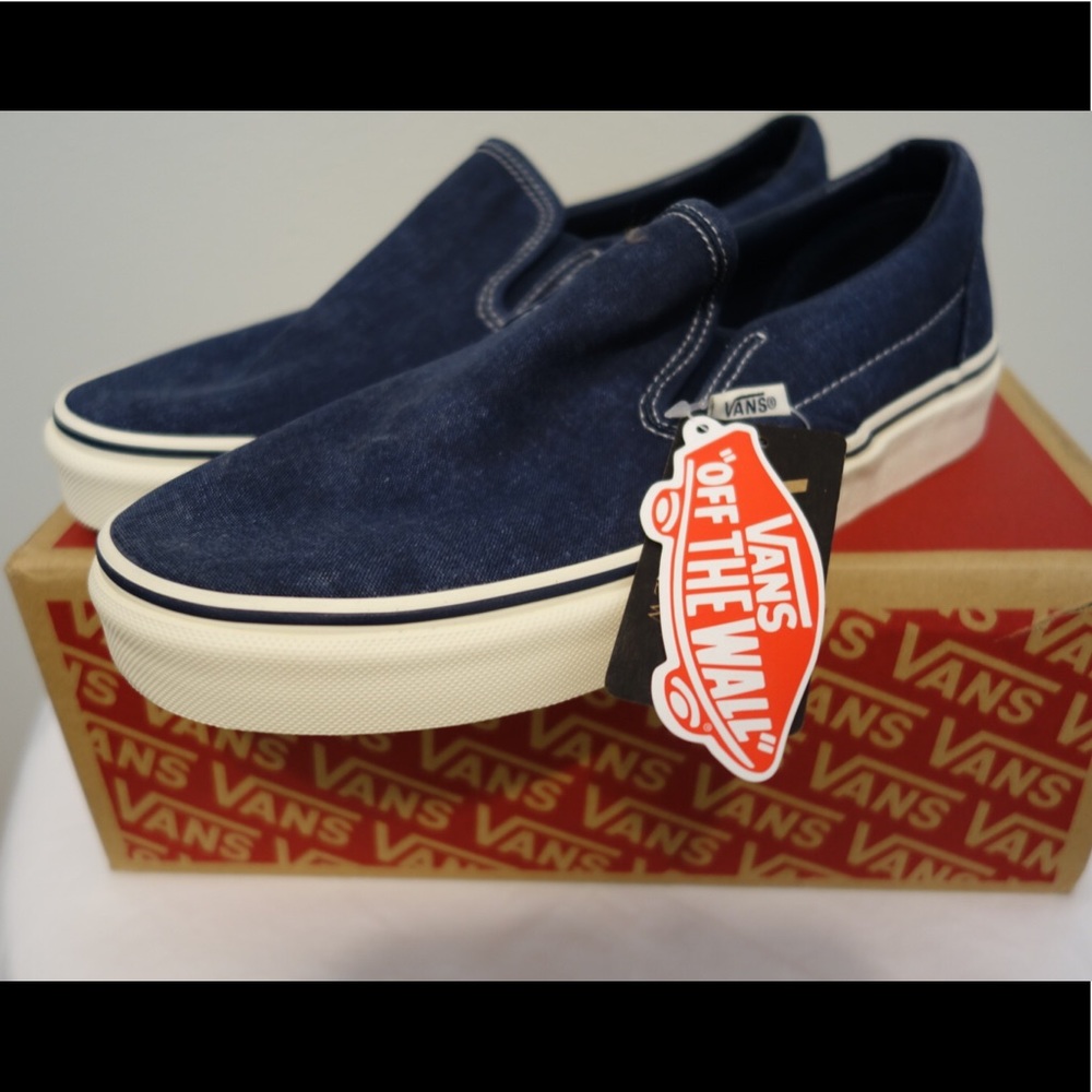 Vans for J Crew washed canvas classic slip-on